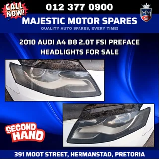 2010 Audi A4 B8 2.0T FSI Preface Headlights for Sale