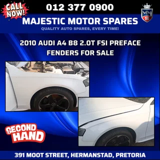 2010 Audi A4 B8 2.0T FSI Preface Fenders for Sale – Used