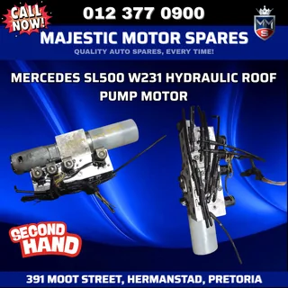 Mercedes SL500 W231 Hydraulic Roof Pump Motor – Used