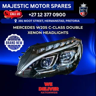 Mercedes W205 C-Class Double Xenon Headlights – New