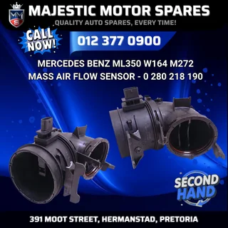 Mercedes-Benz ML350 W164 M272 mass air flow sensor for Sale – used
