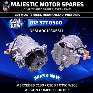 Mercedes C180/C200/C350 W203 6PK AC Compressor New for Sale