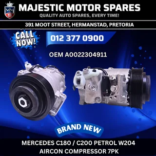 Mercedes C180/C200 W204 7PK AC Compressor – New