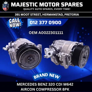 Mercedes Benz 320 CDI M642 8PK AC Compressor – New