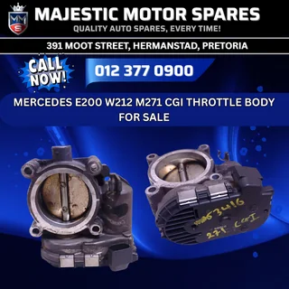Mercedes E200 W212 M271 CGI Throttle Body For Sale – Used