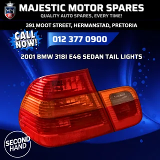 2001 BMW 318i E46 Sedan Tail Lights for Sale – Used