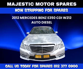 2012 Mercedes-Benz E350 CDI W212 Auto Diesel – Stripping for Spares