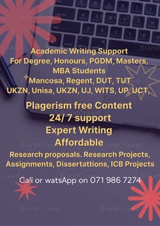 Academic writing for Research / Assignments and Dissertations / Editing / MBA / Thesis