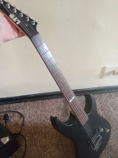 LTD 5 string electrical guitar and ESP amplifier