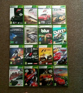 A Variety of Xbox 360 games for sale.