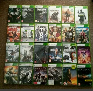 Xbox 360 games for sale.