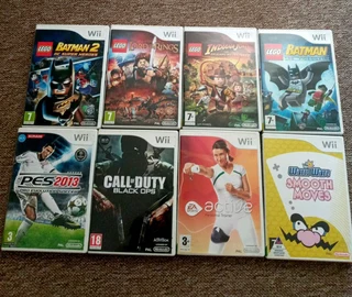 Nintendo Wii games for sale.