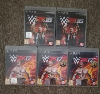 Ps3 W2k16 & Ps3 W2k17 Games For Sale.