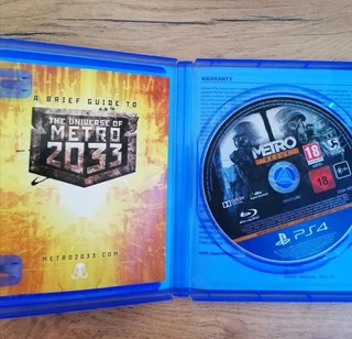 PS4 METRO REDUX FOR SALE.