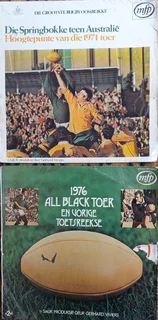 R90 Each 9 @ Vintage  Springbokke Rugby Reekse Langspeel Plate. Vir Versamelaars Gerhard Viviers