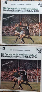 R90 each 9 &#64; Vintage  SPRINGBOKKE RUGBY REEKSE Langspeel Plate. vir Versamelaars Gerhard Viviers