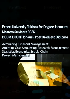 Online Tuition for University students for Diploma / Degree / Honours and Masters students 2026