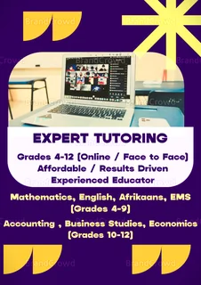 2026 Affordable and Expert Tuition holiday classes for grades 4-12 for CAPS and IEB
