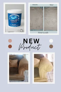 Powerful 3-in-1 Sterilising Stain Removing Washing Powder.