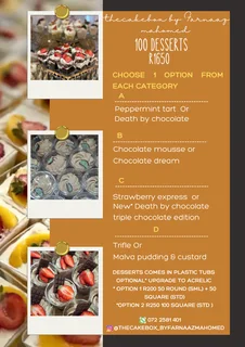 Year end dessert  &amp; desserts for all occasions