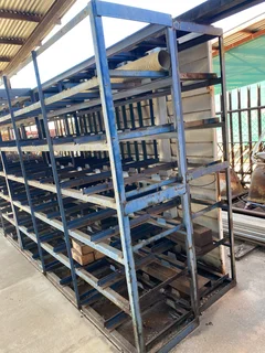 6 x STEEL STORAGE UNITS