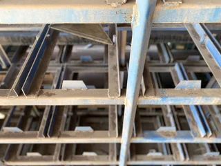 6 x STEEL STORAGE UNITS