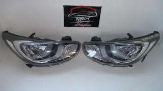 Hyundai Accent Headlights (L&R) SOLD AS A SET.