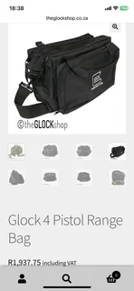 Glock 4 pistol range bag