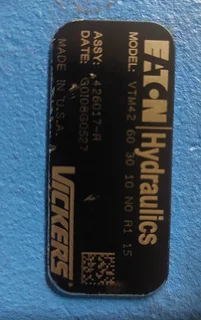 Eaton Pump VTM42 (Power steering Model No. 426017-R Description: VTM42 60 30 10 N0 R1 15