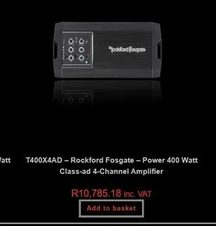 Rockford Fosgate Power T400x4ad mini amplifier (with Box and Birthsheet!!!)