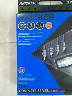 Kicker 46CK4 4 Gauge Wiring Kit (New!!!) Bargain!!! High quality cables!!!