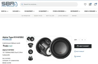 Alpine Type-R SWR-1023D 10inch DVC 4omh Subwoofer (Bargain!!!)