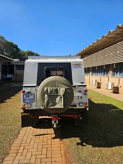 White Land Rover Defender with complete Lexus 4,3 VVT V8 Engine and Gearbox Conversion for sale