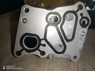 Mercedes Benz W204 C Class and W212 E Class M271 CGI oil cooler and oil filter housing