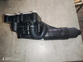 Mercedes Benz W204 C Class and W212 E Class M271 CGI oil cooler and oil filter housing