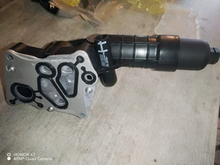 Mercedes Benz W204 C Class and W212 E Class M271 CGI oil cooler and oil filter housing