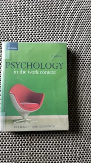 Phycology in the work Context 5th edition