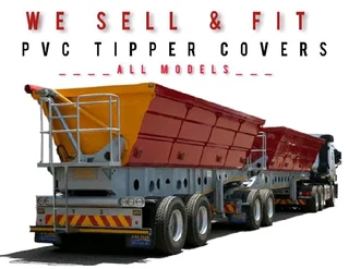TOP QUALITY PVC TIPPER COVERS FOR ALL TRAILER MODELS FOR SALE...!!!