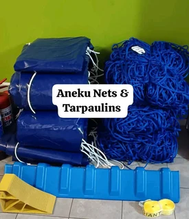 PROTECTIVE TARPAULINS,CARGO NETS &amp; CORNER PLATES AVAILABLE