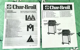 Char-Broil CB-5000 DLX Frame 2 Burner Gas Bbq Grill