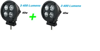 2   x   40w LED Bars Round  valid till 5 Dec 2025