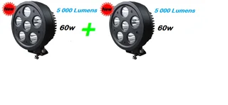 2   x   60w LED Bars Round   valid till 5 Dec 2025