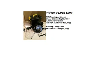 175mm Vehicle Flash Light with Clear light cover