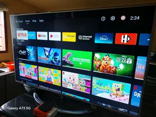 Hisense 65 Inch With Mi Box S And Stand And Remotes