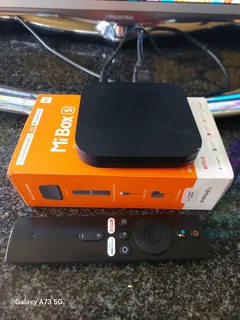 HISENSE 65 INCH WITH MI BOX S AND STAND AND REMOTES