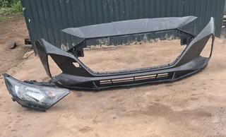 Hyundai i20 front bumper  spoiler and right headlight