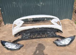 Hyundai grand i10 front bumper, grill and headlights