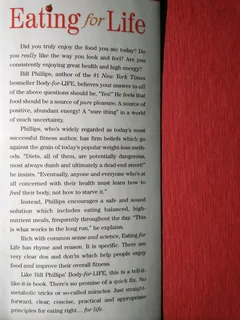Bill Phillips&#39; Eating for life recipe book