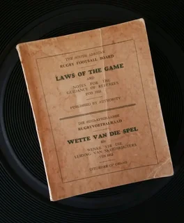 1955 Rugby rule book; A must have for all SA Rugby/Springbok fans&memorabilia collectors