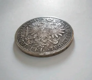Antique 1879 Austria 1 Florin  silver coin